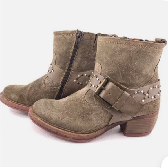 Josef Seibel Toni Studded Harness Suede Booties EU 40/10 - Picture 7 of 13